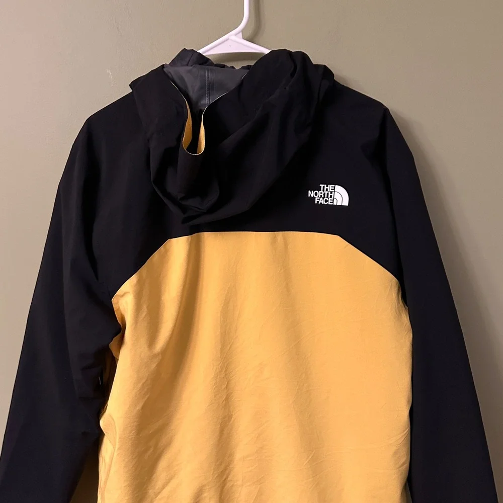 The North Face Thermoball Triclimate DryVent Jacket Mens‎ M Black Yellow Hooded